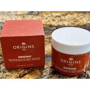 Origins Ginzing Energizing Gel Cream Moisturizer Caffeine Niacinamide 1.7 oz